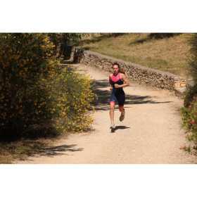 MAKO Team Hot Pink Navy - Trifonction Femme Triathlon Sans Manches