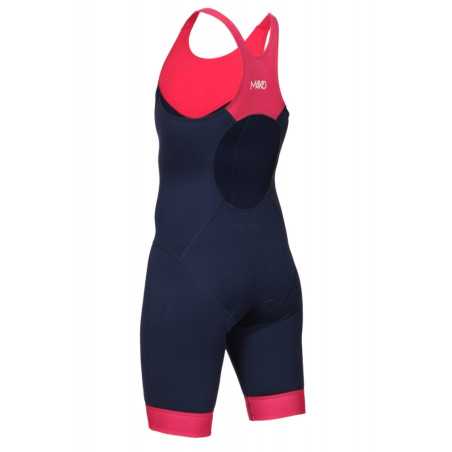 MAKO Team Hot Pink Navy - Trifonction Femme Triathlon Sans Manches | Planetecycle