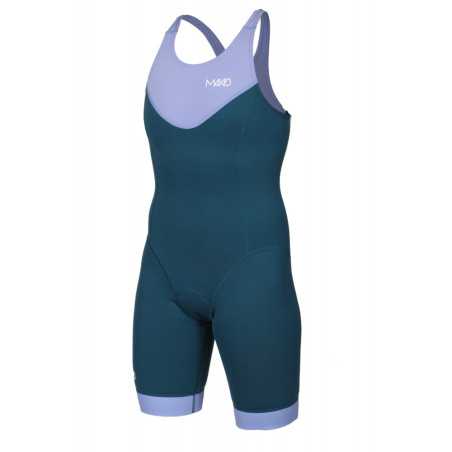 MAKO Team Liliac Petrol - Trifonction Femme Triathlon Sans Manches | Planetecycle
