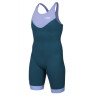 MAKO Team Liliac Petrol - Trifonction Femme Triathlon Sans Manches