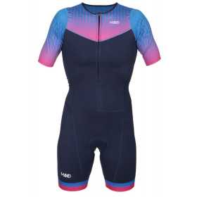 MAKO Team Set-In Labyrinth - Trifonction Femme Triathlon Manches Courtes