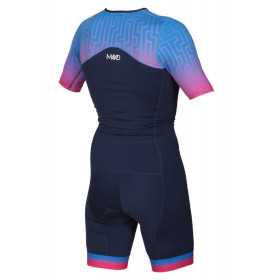 MAKO Team Set-In Labyrinth - Trifonction Femme Triathlon Manches Courtes