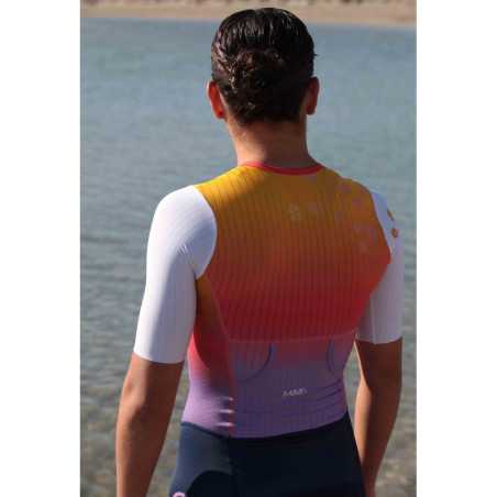 MAKO Pro Set-IN Blossom - Trifonction Femme Triathlon Manches Courtes | Planetecycle