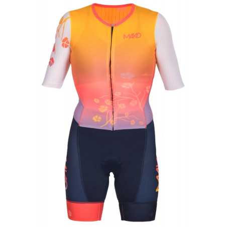 MAKO Pro Set-IN Blossom - Trifonction Femme Triathlon Manches Courtes | Planetecycle
