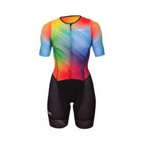 MAKO Pro Set-IN Fade Rainbow - Trifonction Femme Triathlon Manches Courtes