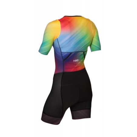 MAKO Pro Set-IN Fade Rainbow - Trifonction Femme Triathlon Manches Courtes | Planetecycle