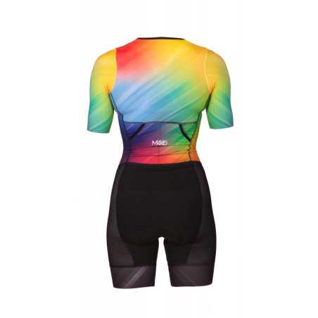 MAKO Pro Set-IN Fade Rainbow - Trifonction Femme Triathlon Manches Courtes | Planetecycle