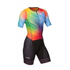 MAKO Pro Set-IN Fade Rainbow - Trifonction Femme Triathlon Manches Courtes