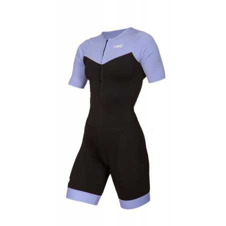 MAKO Team Set-In Lilac/Black - Trifonction Femme Triathlon Manches Courtes | Planetecycle