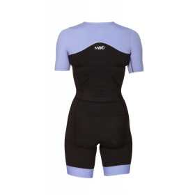MAKO Team Set-In Lilac/Black - Trifonction Femme Triathlon Manches Courtes