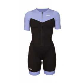 MAKO Team Set-In Lilac/Black - Trifonction Femme Triathlon Manches Courtes