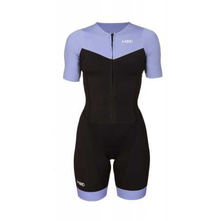 MAKO Team Set-In Lilac/Black - Trifonction Femme Triathlon Manches Courtes | Planetecycle