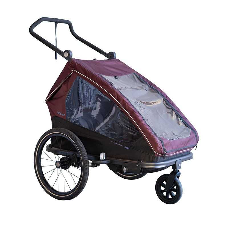 XLC BS-K01 REMORQUE ENFANT DUO T 20" ROUGE BORDEAUX | Planetecycle