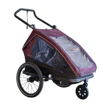 XLC BS-K01 REMORQUE ENFANT DUO T 20" ROUGE BORDEAUX | Planetecycle