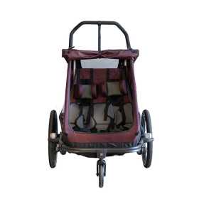 XLC BS-K01 REMORQUE ENFANT DUO T 20" ROUGE BORDEAUX