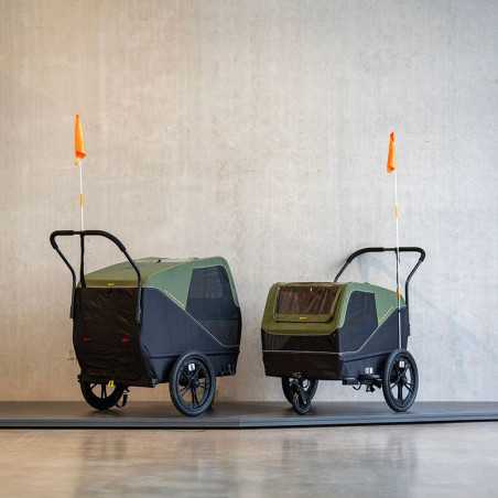 XLC BS-C13 REMORQUE ANIMAUX GRAND VERT/NOIR | Planetecycle