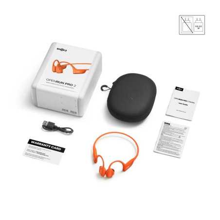 Casque Audio Bluetooth SHOKZ OPENRUN PRO 2 MINI Orange | Planetecycle Casque Audio Bluetooth SHOKZ OPENRUN PRO 2 MINI Orange | Planetecycle