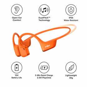 Casque Audio Bluetooth SHOKZ OPENRUN PRO 2 MINI Orange